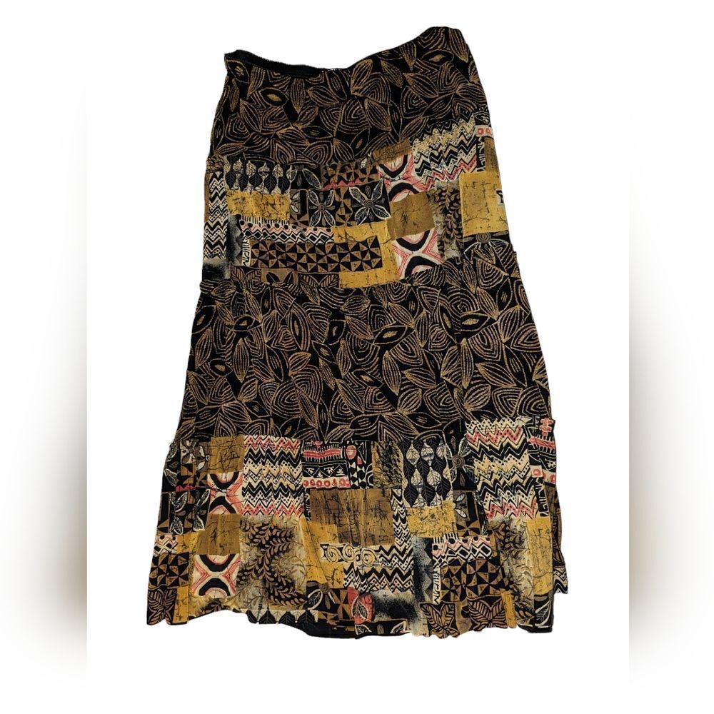 Vintage Softwear by Mark Singer abstract boho print skirt